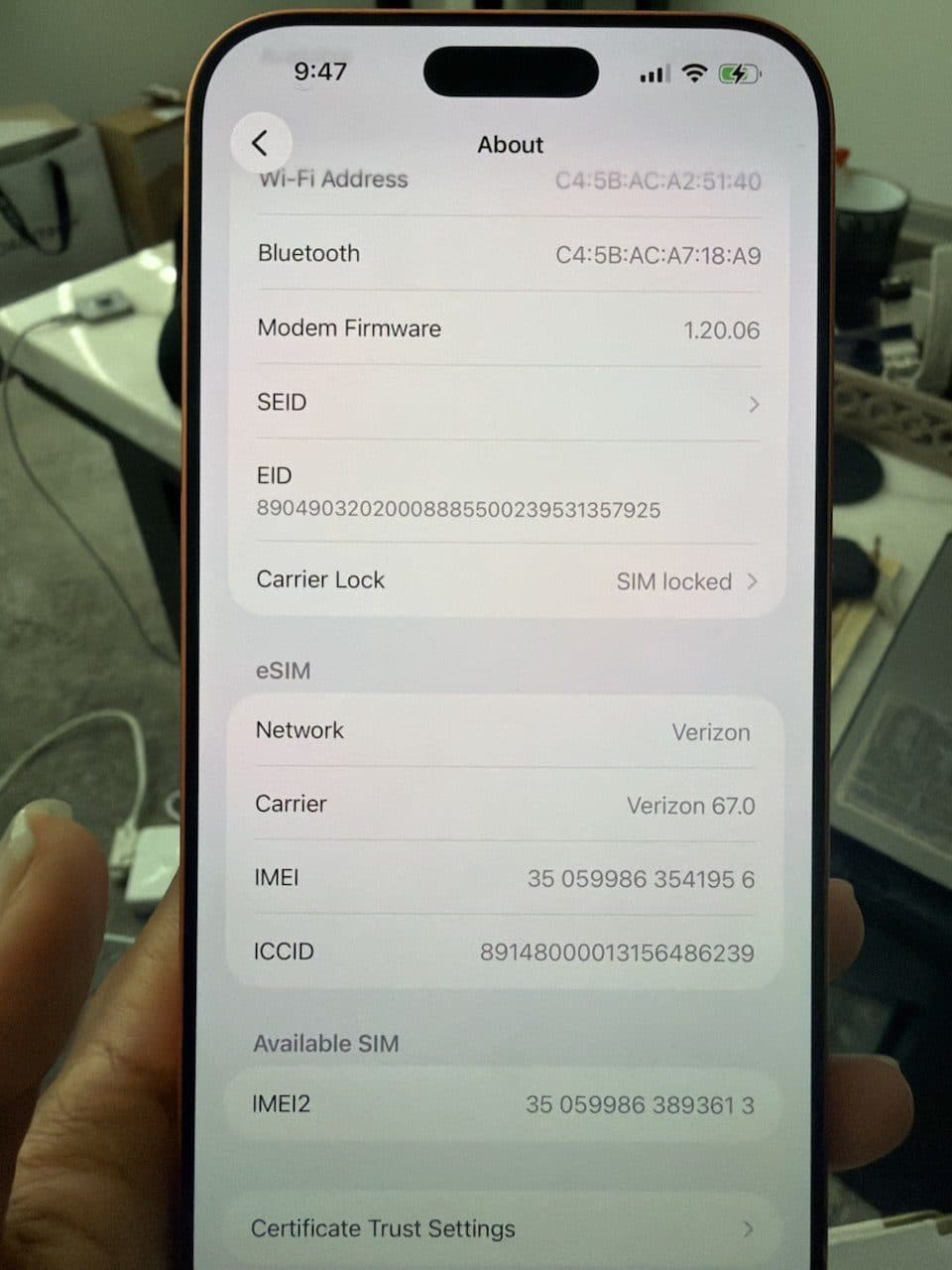 iPhone 17 pro max Network locked