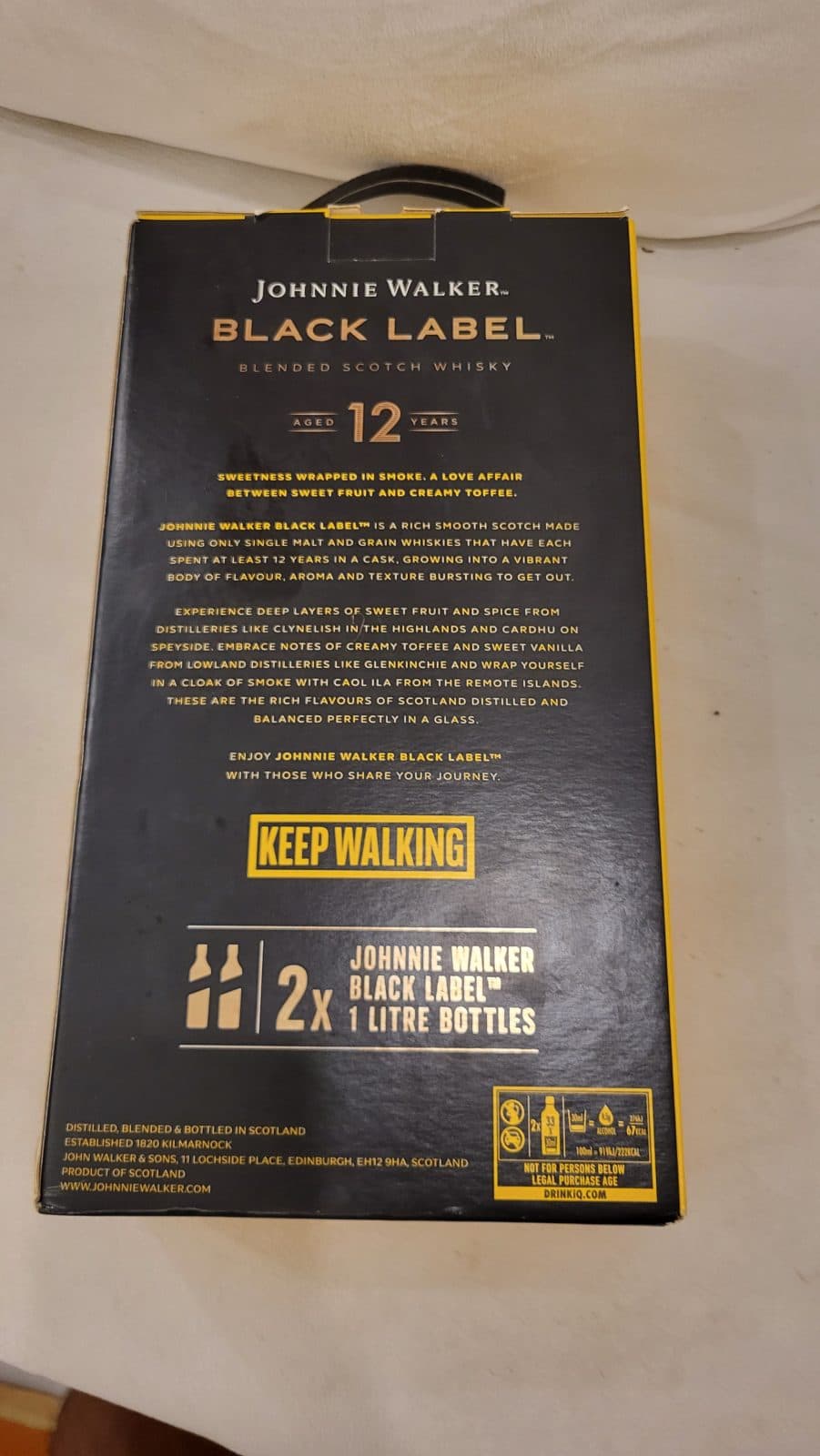 2 in 1 Black label whiskey