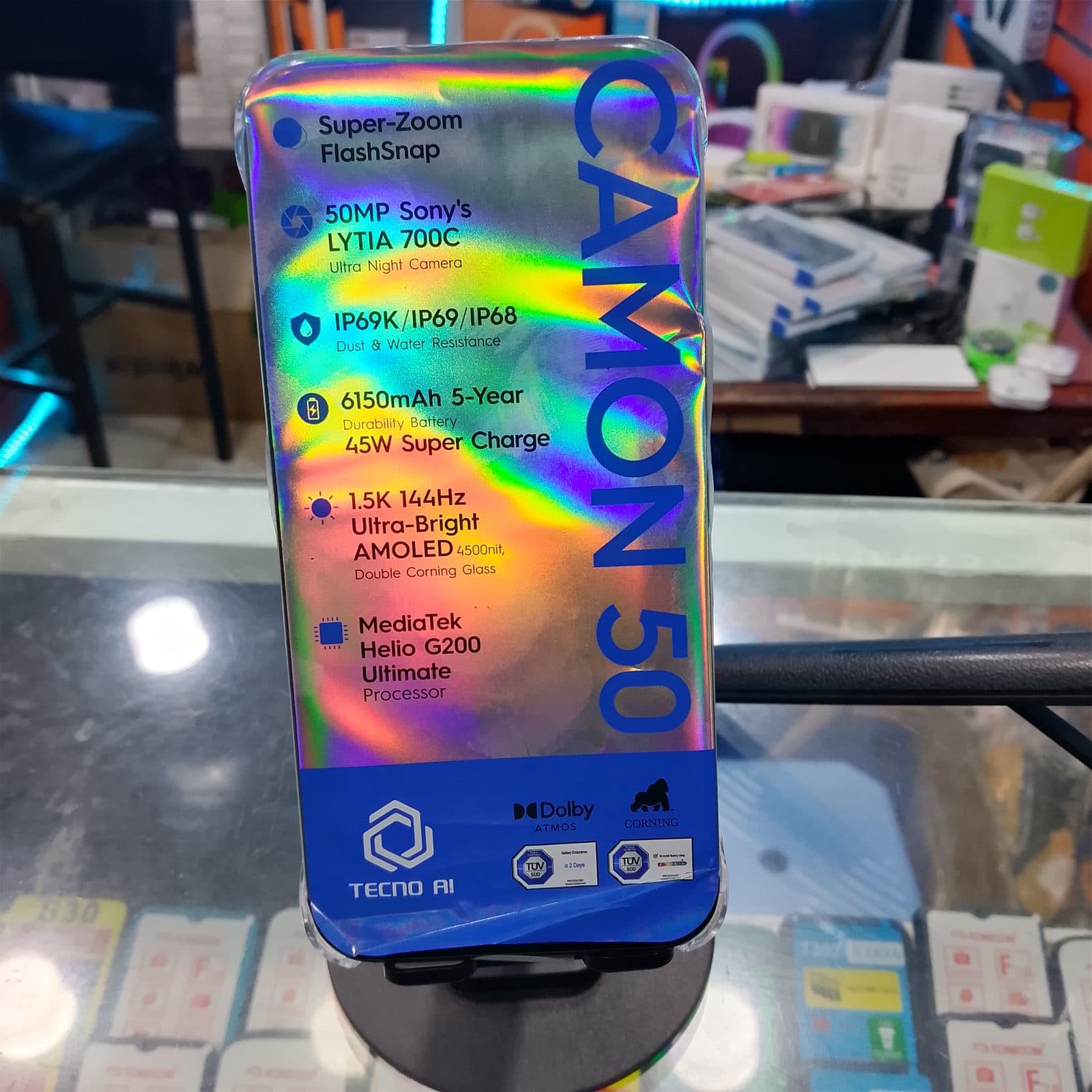 Brand New camon 50.  256gb.  6150 battery
