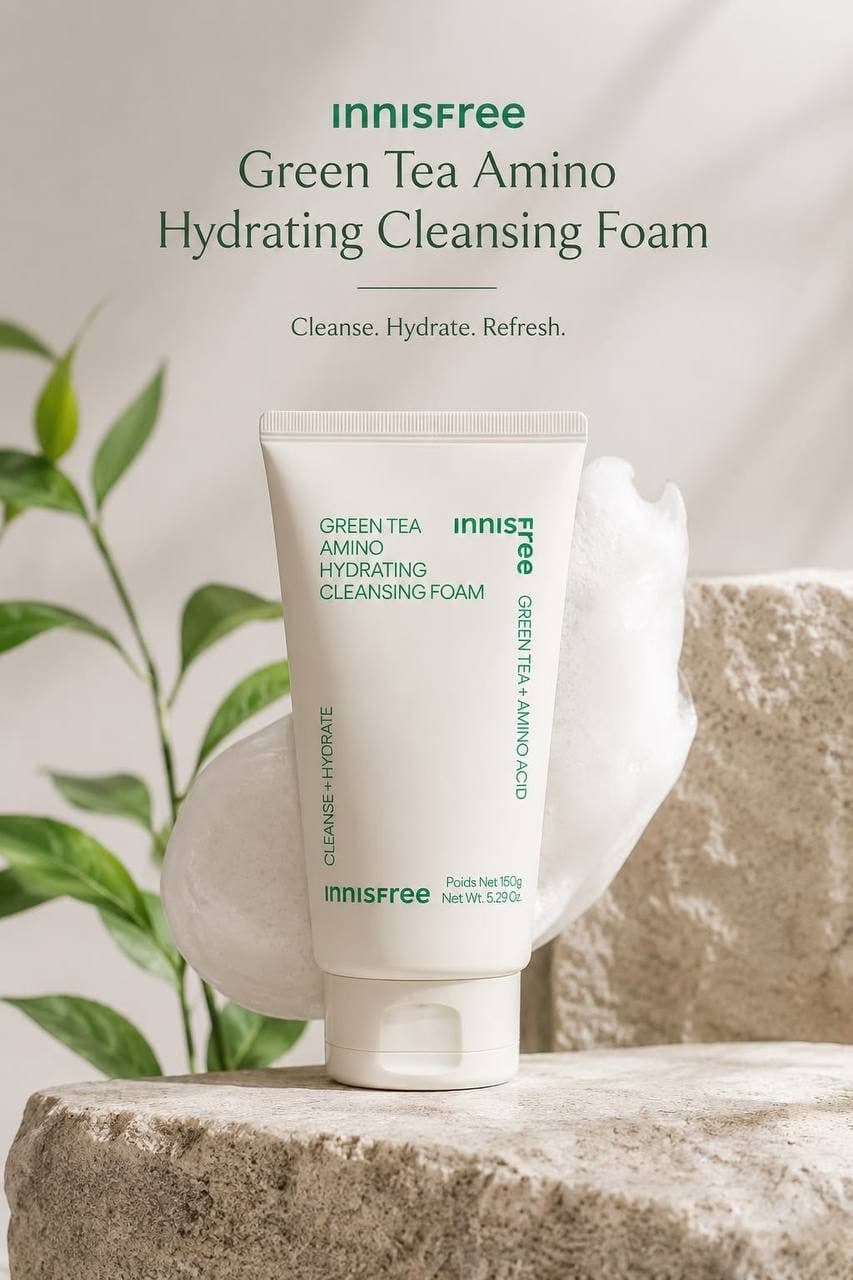 Innisfree Green Tea Amino Hydrating Cleansing Foam 150g