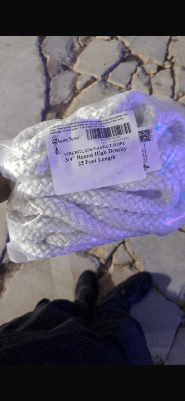 Fiberglass rope