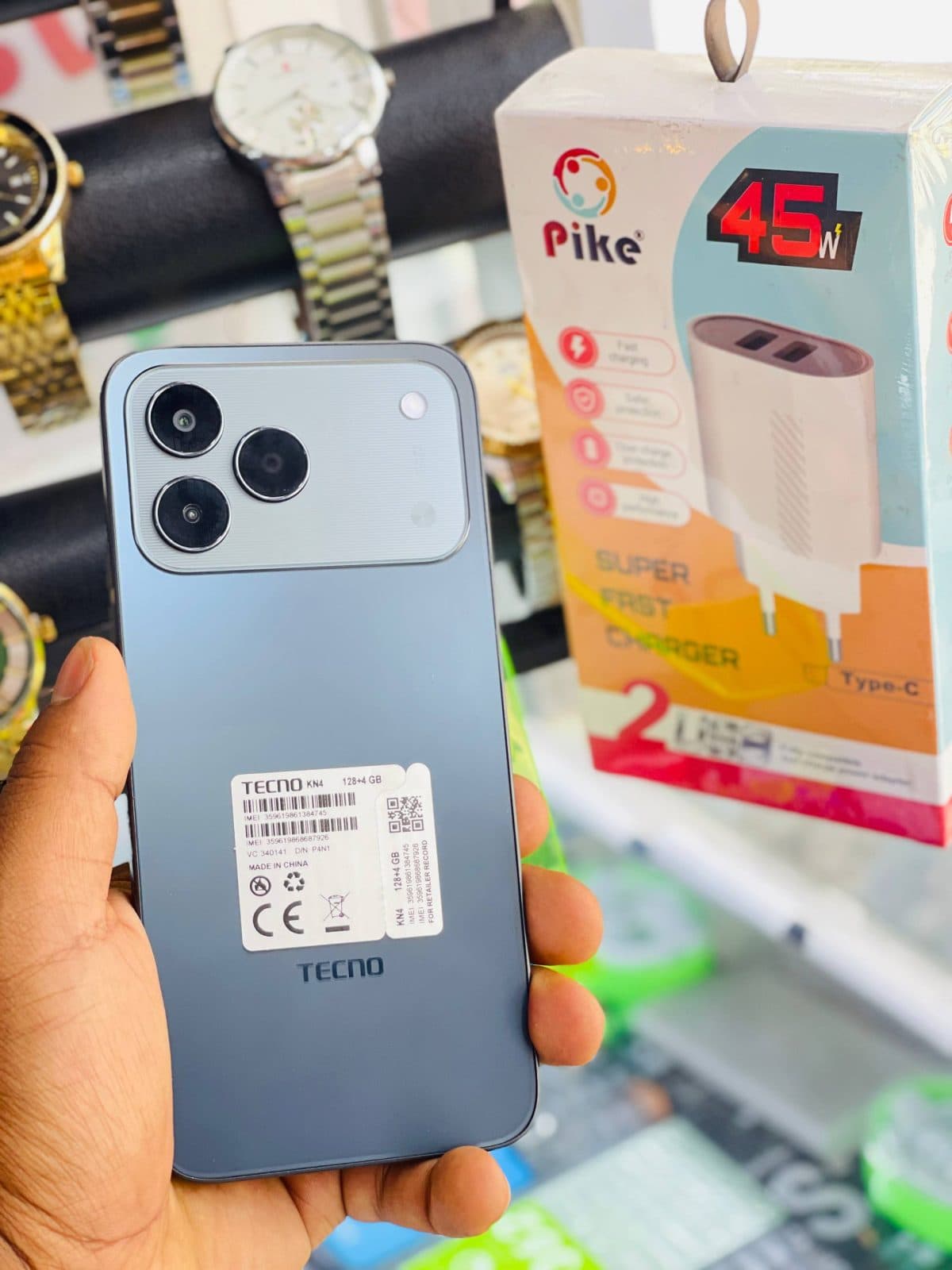 Tecno spark 50 128gb.  6700 battery